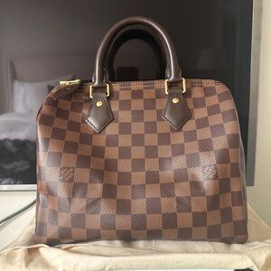 Louis Vuitton Speedy 25 Damier Ebene Handbag